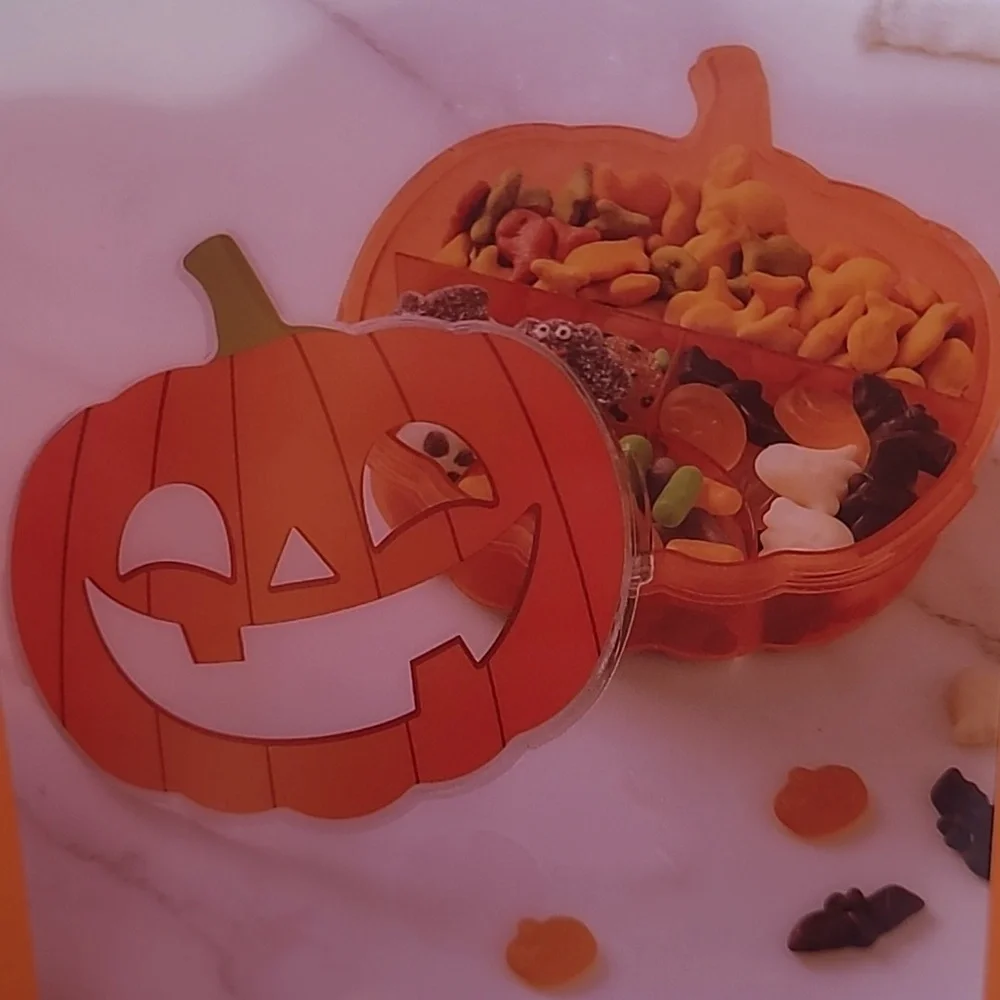 Brand New! CWC Pumpkin Snack Box Food Storage Organizer